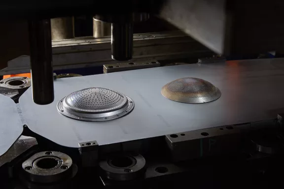 Minifaber fabrique des diffuseurs de flamme pour chaudières, un composant innovant pour les brûleurs des chaudières à condensation. Système de combustion intégré.