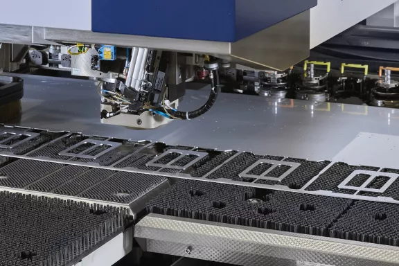 Discover our punching and laser cutting machines. High precision and speed for all your production needs. Contact us for more information.
