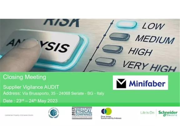 Minifaber e Schneider Electric insieme per un mondo più sostenibile